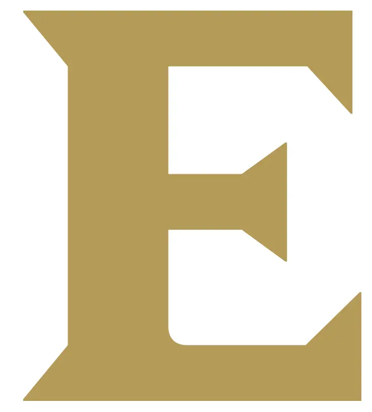 E logo